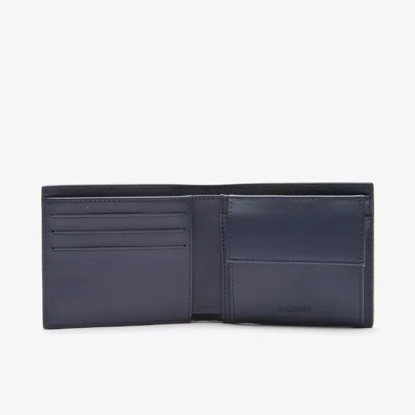 Ví Nam Lacoste Medium FG Leather Billfold NH1112FG 021 Màu Xanh Navy - Túi xách - Vua Hàng Hiệu