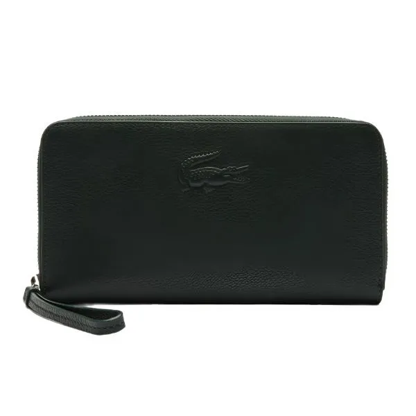 Ví Nữ Lacoste City Court Grain Leather Billfold NF4508IE B43 Màu Xanh Lá