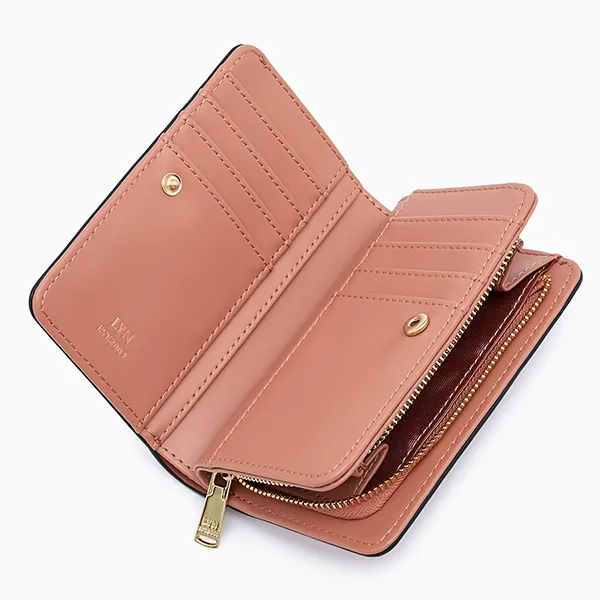 Ví Nữ Lyn Camille Short Wallet LL24FWF063 Màu Hồng Cam