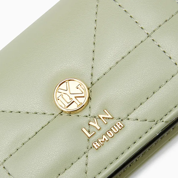 Ví Nữ Lyn Iris Short Wallet LL24FWF015 Màu Xanh Green
