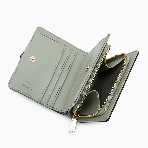 Ví Nữ Lyn Vivienne Short Wallet LL24FWF027 Màu Xanh Green