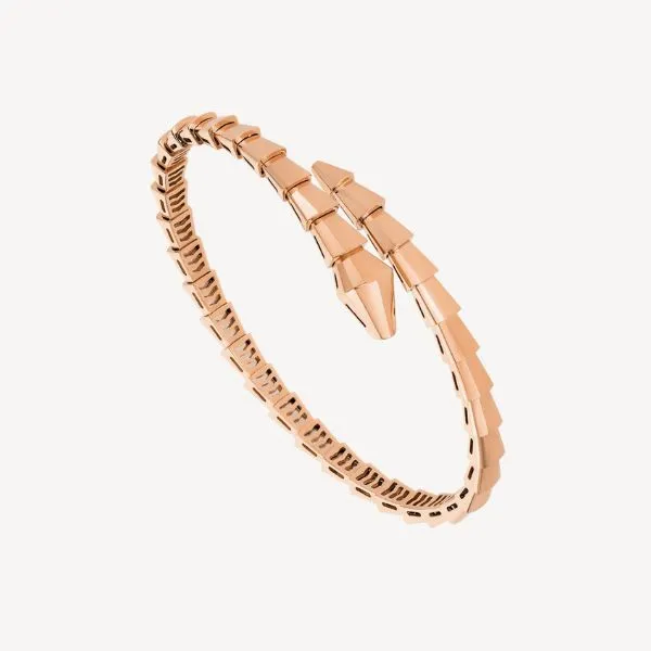 Vòng Đeo Tay Jewery Luxury Serpenti Viper Bracelet One Coil 18K Rose Gold Bracelet Màu Vàng Hồng (Chế Tác) - Trang sức - Vua Hàng Hiệu