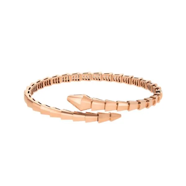 Vòng Đeo Tay Jewery Luxury Serpenti Viper Bracelet One Coil 18K Rose Gold Bracelet Màu Vàng Hồng (Chế Tác) - Trang sức - Vua Hàng Hiệu