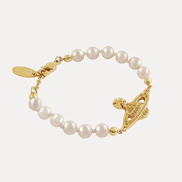 Vòng Đeo Tay Nữ Viviene Westwood In Gold With Pearl 61030001 02R122 Màu Vàng
