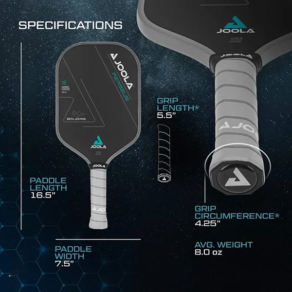 Vợt Pickleball Joola Ben Johns Perseus CFS 16mm Màu Đen - Pickleball - Vua Hàng Hiệu
