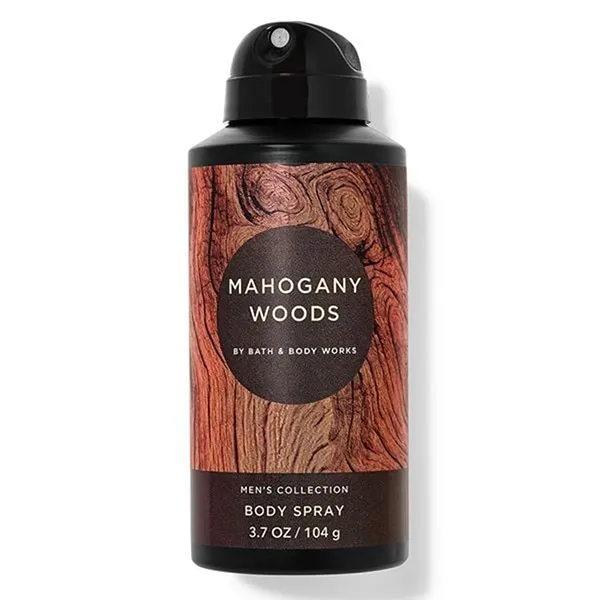 Xịt Thơm Toàn Thân Nam Bath & Body Works Body Spray Mahogany Woods 104g