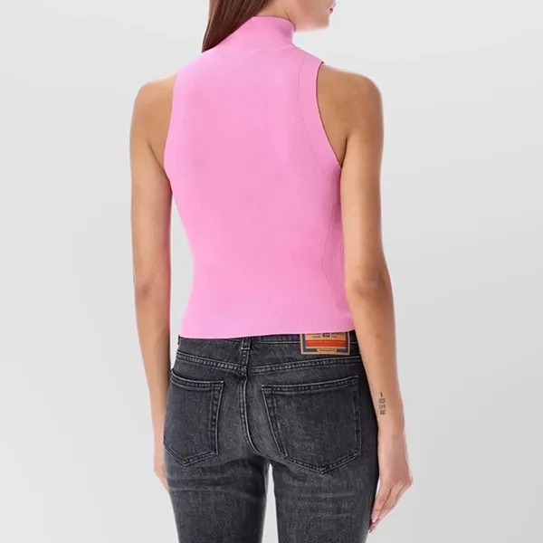 Áo Ba Lỗ Nữ Diesel Pink Ribbed Sleeveless Top A130200DLAX377 Màu Hồng Size XS - Thời trang - Vua Hàng Hiệu