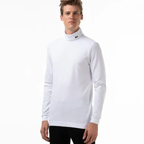 Áo Giữ Nhiệt Nam Lacoste Men's Turtleneck Stretch Organic Cotton Piqué UH2421 001 Màu Trắng Size 2 - Thời trang - Vua Hàng Hiệu