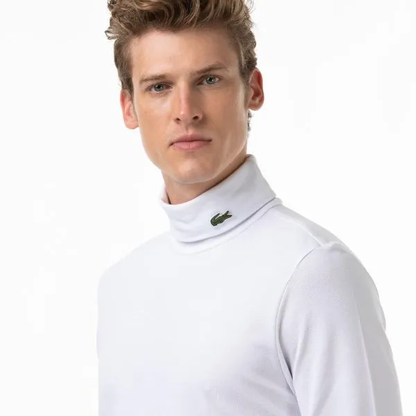 Áo Giữ Nhiệt Nam Lacoste Men's Turtleneck Stretch Organic Cotton Piqué UH2421 001 Màu Trắng Size 2 - Thời trang - Vua Hàng Hiệu