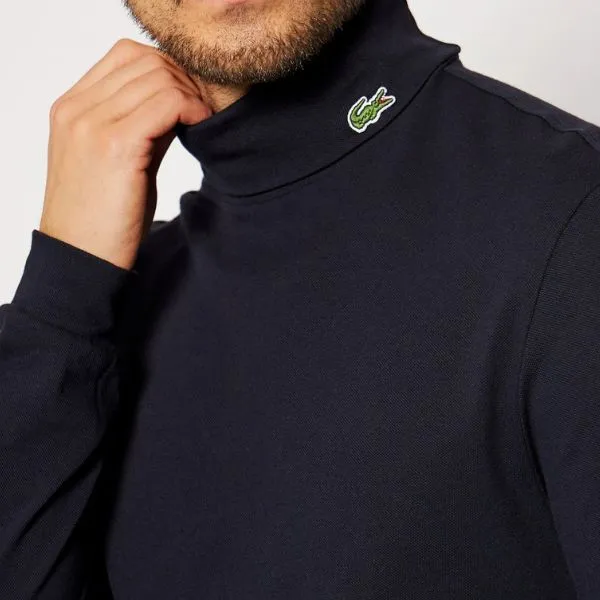 Áo Giữ Nhiệt Nam Lacoste Men's Turtleneck Stretch Organic Cotton Piqué UH2421 HDE Màu Xanh Navy Size 3 - Thời trang - Vua Hàng Hiệu