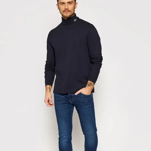 Áo Giữ Nhiệt Nam Lacoste Men's Turtleneck Stretch Organic Cotton Piqué UH2421 HDE Màu Xanh Navy Size 3 - Thời trang - Vua Hàng Hiệu