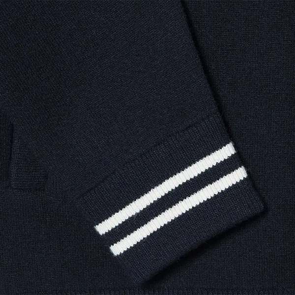 Áo Khoác Len Nam Lacoste Stadium Cardigan AH131E 53N 166 Màu Xanh Navy Size 5