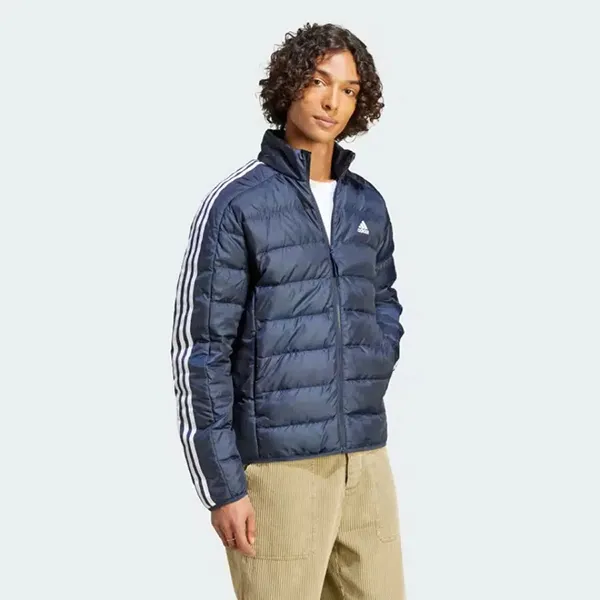 Áo Khoác Lông Vũ Nam Adidas Essentials 3 Stripes Light Down Jacket IK3205 Màu Xanh Size S - Thời trang - Vua Hàng Hiệu