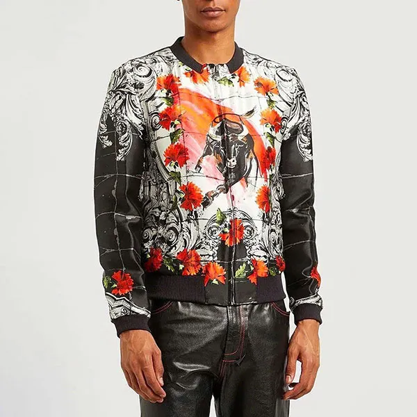 Áo Khoác Nam Dolce & Gabbana D&G G9EO6Y Hoạ Tiết Màu Đen Size 46