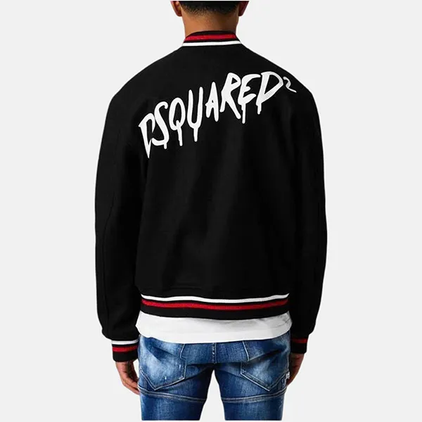 Áo Khoác Nam Dsquared2 S71AB0507 S53003 900 Màu Đen Họa Tiết Size 48