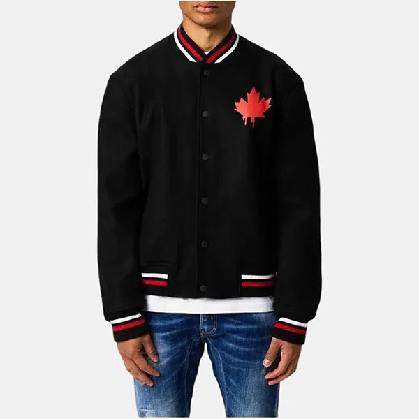 Áo Khoác Nam Dsquared2 S71AB0507 S53003 900 Màu Đen Họa Tiết Size 48