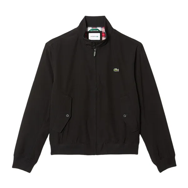 Áo Khoác Nam Lacoste Men's Water-repellent Light Twill Jacket BH0538 031 Màu Đen Size 48