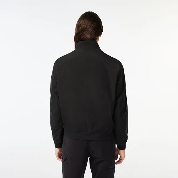 Áo Khoác Nam Lacoste Men's Water-repellent Light Twill Jacket BH0538 031 Màu Đen Size 48