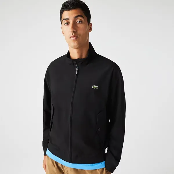 Áo Khoác Nam Lacoste Men's Water Repellent Light Twill Jacket BH0538 031 Màu Đen Size 46 - Thời trang - Vua Hàng Hiệu