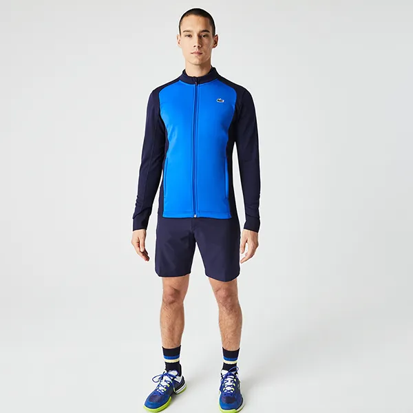 Áo Khoác Nam Lacoste Sport Thermal Two-Ply Golf Jacket SH9431 5QQ Màu Xanh Blue Size 5