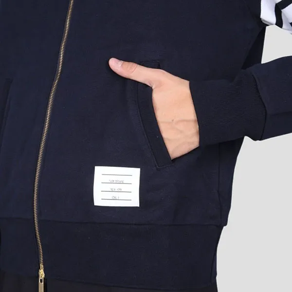 Áo Khoác Nam Thom Browne With 4-Bar Printed - MJT280A 00535 415 Màu Xanh Navy Size 1