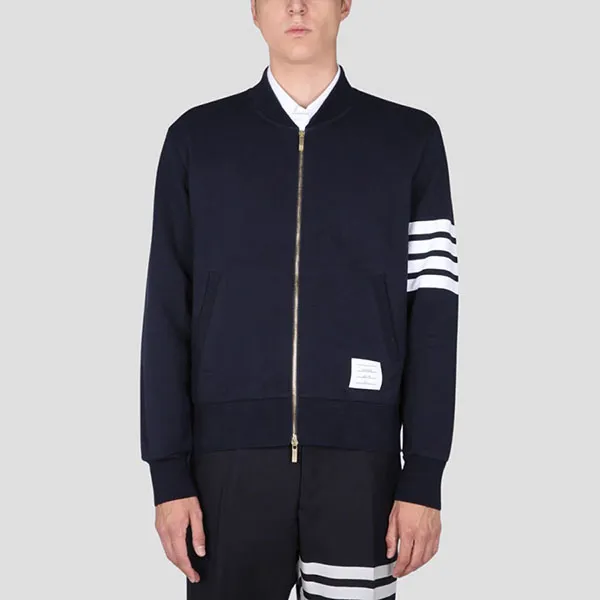 Áo Khoác Nam Thom Browne With 4-Bar Printed - MJT280A 00535 415 Màu Xanh Navy Size 1