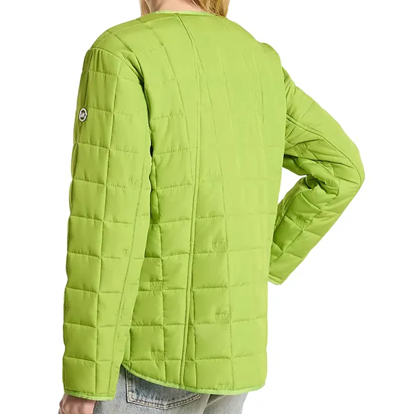 Áo Khoác Nữ Michael Kors MK Quilted Jacket 77Y6771M42 Màu Xanh Lá Size L