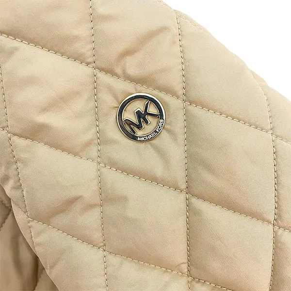 Áo Khoác Nữ Michael Kors MK Trần Trám Màu Be Size S