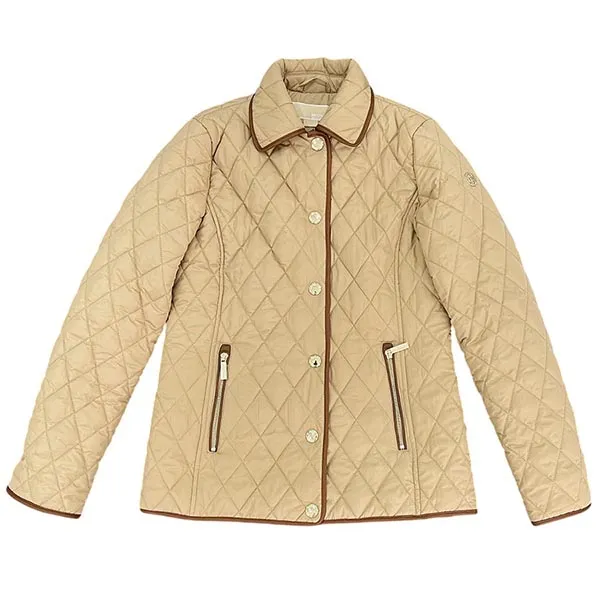 Áo Khoác Nữ Michael Kors MK Trần Trám Màu Be Size S