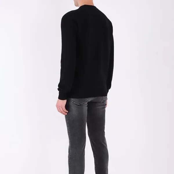 Áo Len Nam Dolce & Gabbana D&G Embroidered DG Milano Patch Logo Wool Sweatshirt GXG33Z Màu Đen Size 48