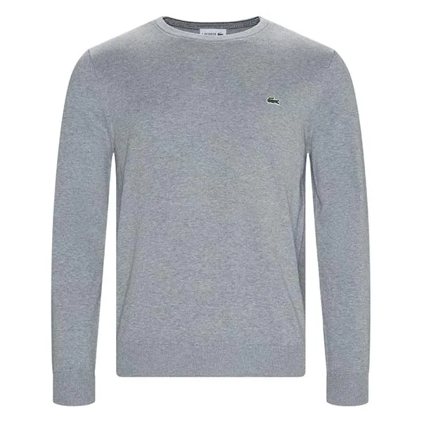 Áo Len Nam Lacoste Regular Crewneck Cotton Sweater AH7004 51 UXR Màu Xám Size S - Thời trang - Vua Hàng Hiệu