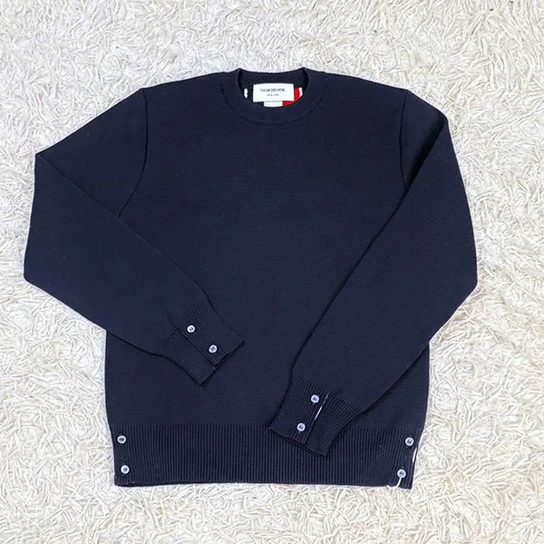 Áo Len Nam Thom Browne Striped Back- MKA345A Y1002 415 Màu Xanh Navy Size 5