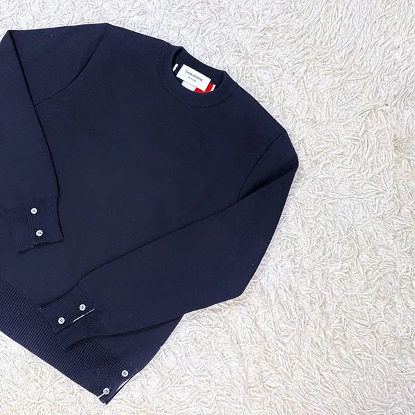Áo Len Nam Thom Browne Striped Back- MKA345A Y1002 415 Màu Xanh Navy Size 5