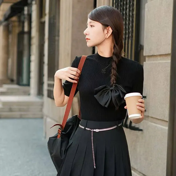 Áo Len Nữ Chester Charles In Black - CW503KW0560B0 Màu Đen Size L - Thời trang - Vua Hàng Hiệu