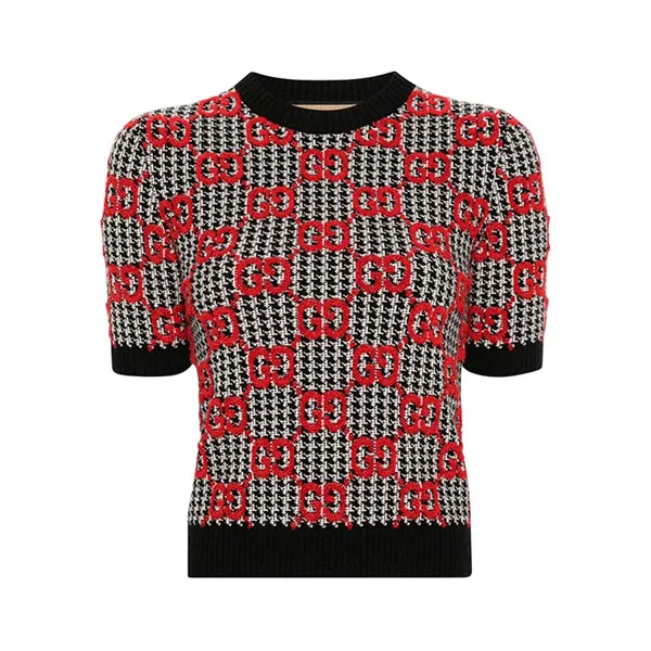 Áo Len Nữ Gucci With GG Monogram Logo - 731007XKCM8 1040 Màu Đỏ Size S