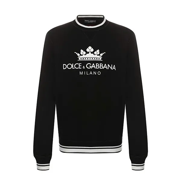 Áo Nỉ Sweater Nam Dolce & Gabbana D&G Milano G9LE3T Màu Đen Size 46 N-DG