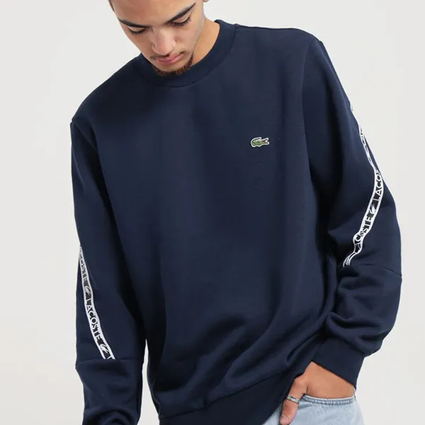 Áo Nỉ Sweater Nam Lacoste Active Tape Crew In SH9884 166 Màu Xanh Navy Size 4 - Thời trang - Vua Hàng Hiệu