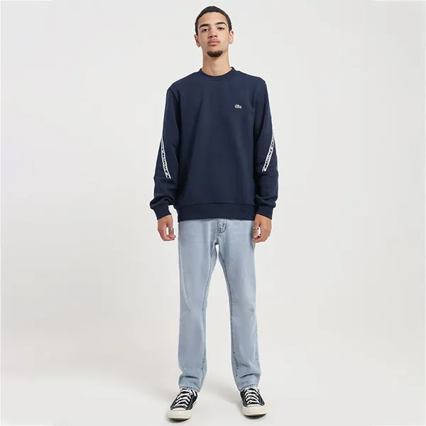 Áo Nỉ Sweater Nam Lacoste Active Tape Crew In SH9884 166 Màu Xanh Navy Size 4 - Thời trang - Vua Hàng Hiệu