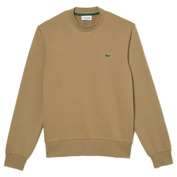 Áo Nỉ Sweater Nam Lacoste Classic Fit Crew Neck Fleece Sweatshirt SH2564-53G-CB8 Màu Nâu Size S - Thời trang - Vua Hàng Hiệu