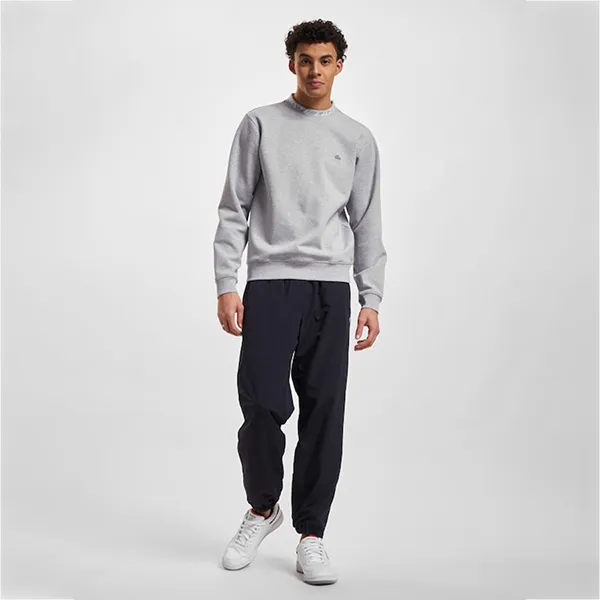 Áo Nỉ Sweater Nam Lacoste Men's Jacquard Mock Neck Tex Pullover SH5690-99 Màu Xám - Thời trang - Vua Hàng Hiệu