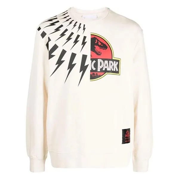 Áo Nỉ Sweater Nam Neil Barrett Sweatshirt PBJS146 Màu Kem Size XXS