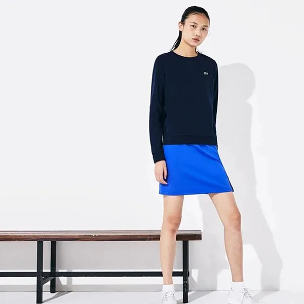 Áo Nỉ Sweater Nữ Lacoste Women Jumper Navy Blue SF7975 166 Màu Xanh Navy Size 38
