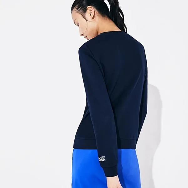 Áo Nỉ Sweater Nữ Lacoste Women Jumper Navy Blue SF7975 166 Màu Xanh Navy Size 38