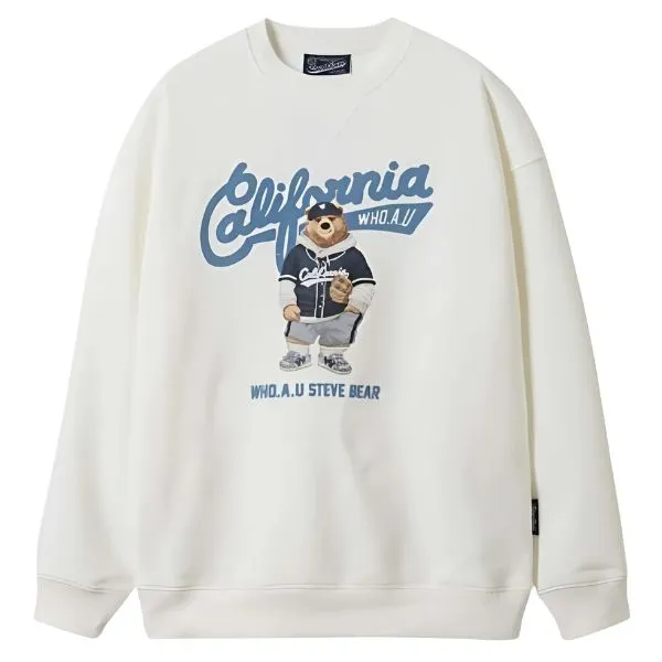 【WHO.A.U】Steve Photo Sweatshirt WHO.A.U] Steve Sweatshirt(Brushed) ｜WHMWE4T11U | Shopee