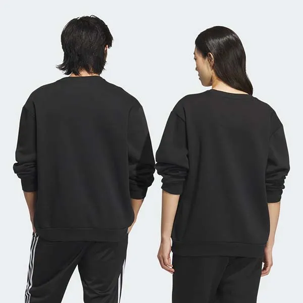Áo Nỉ Sweatshirt Adidas Originals Logo Màu Đen Size S