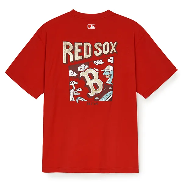 Áo Phông MLB New York Yankees Snake New Year 3ATSQ0251-43RDD Màu Đỏ