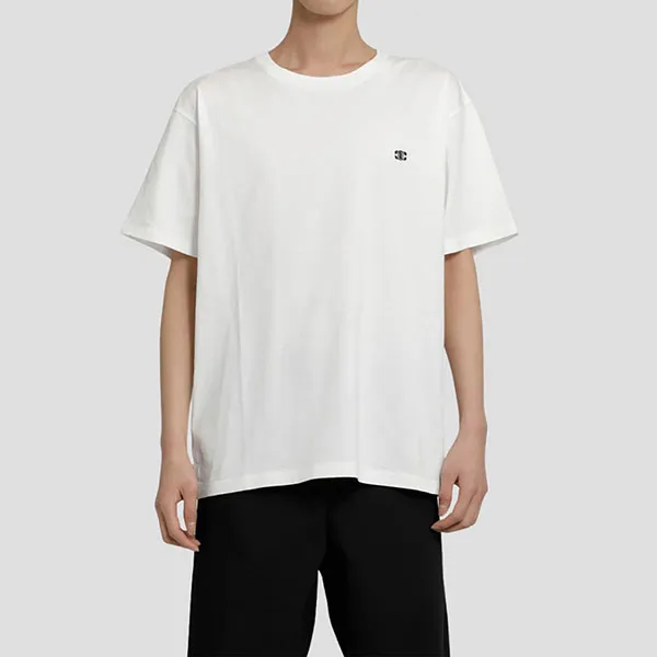 Áo Phông Nam Celine loose triomphe Cotton Jersey 2X04I671Q 01OB Tshirt Màu Trắng Size S - Thời trang - Vua Hàng Hiệu