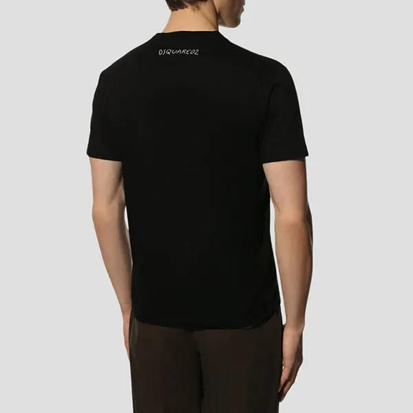 Áo Phông Nam Dsquared2 Black With Graphic Logo Printed - S71GD1126 S23009 900 Màu Đen S - Thời trang - Vua Hàng Hiệu