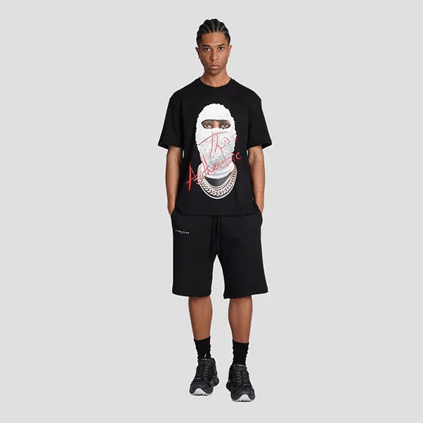 Áo Phông Nam Ih Nom Uh Nit Black With Face Printed - NUS24283009 Tshirt Màu Đen Size XS - Thời trang - Vua Hàng Hiệu