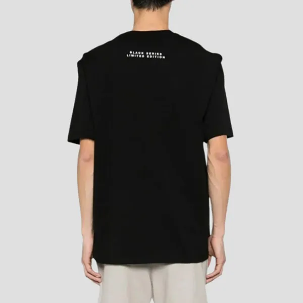 Áo Phông Nam Ih Nom Uh Nit Black With Face Printed - NUS24295009 Tshirt Màu Đen Size XS